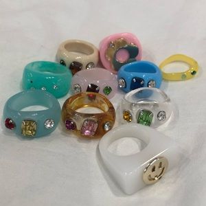 Jelly Resin Ring Bundle